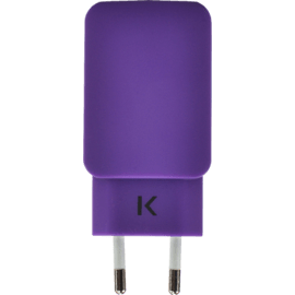 Chargeur Universel Double USB (EU) 3.1A, Violet Royal