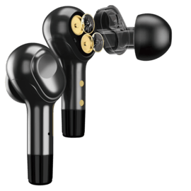 &Eacute;couteurs sans fil Sonik Pro intra-auriculaires avec bo&icirc;tier de chargement, Noir onyx