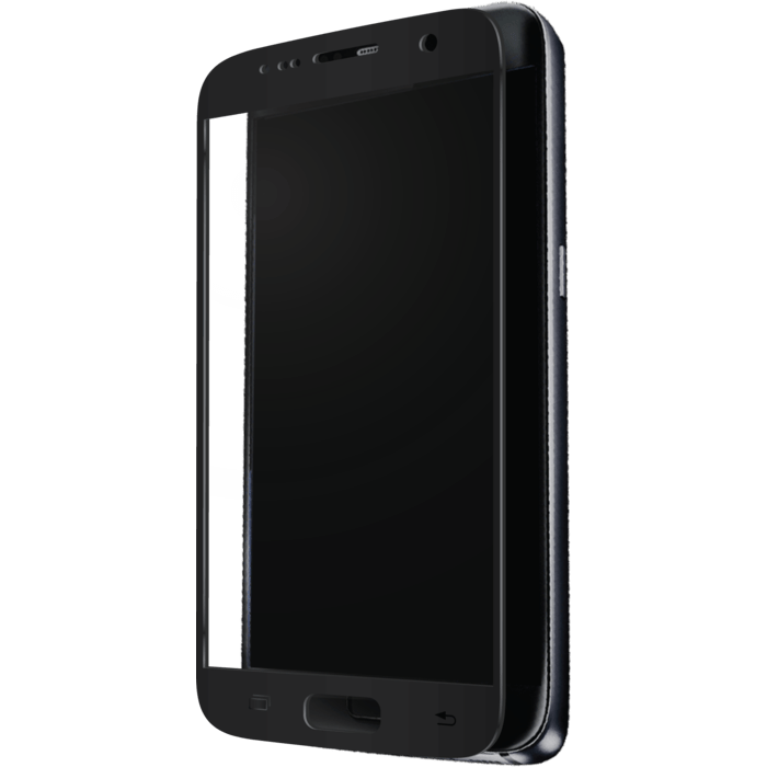 Protection d'écran en verre trempé (100% de surface couverte) pour Samsung Galaxy S7, Noir