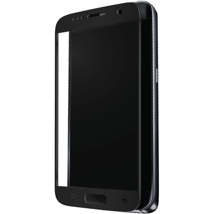 Protection d'&eacute;cran en verre tremp&eacute; (100% de surface couverte) pour Samsung Galaxy S7, Noir