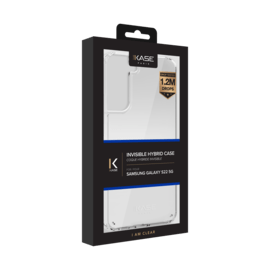 Coque hybride invisible pour Samsung Galaxy S22 5G, Transparente