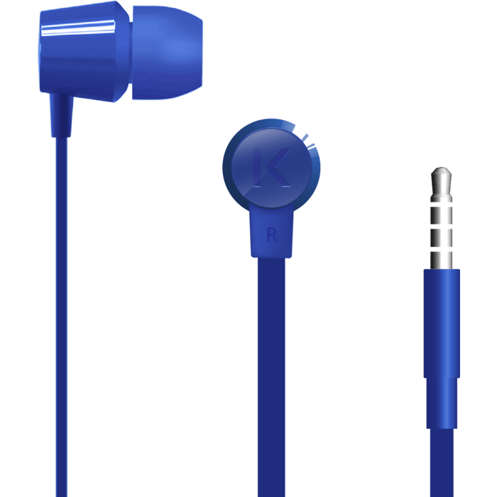 K In-ear Headphones, Cobalt Blue