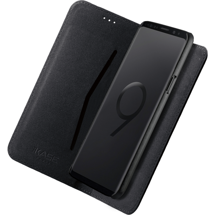 Étui et Coque slim magnétique 2-en-1 pour Samsung Galaxy S9, Noir