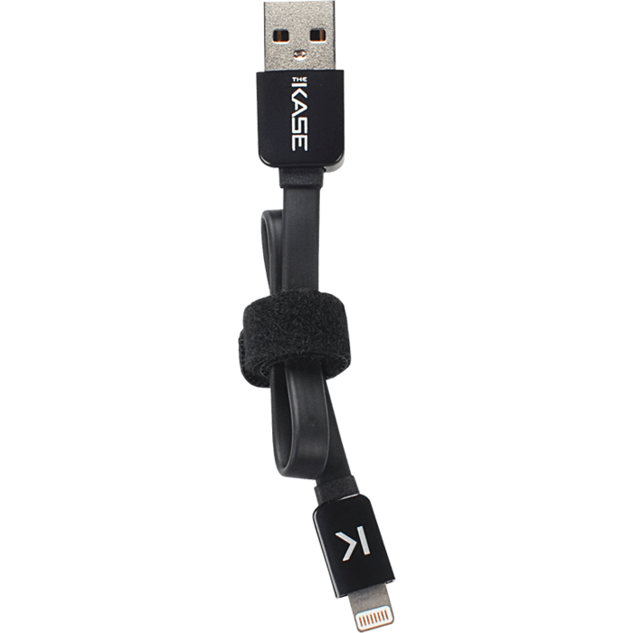 C&acirc;ble Lightning Plat vers USB (0.2m), Noir de Jais