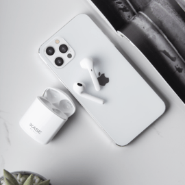 &Eacute;couteurs sans fil Sonik Lite On-Ear avec bo&icirc;tier de chargement, Blanc brilliant