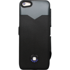 Coque batterie avec clapet 2400mAh pour Apple iPhone 5/5s/5C/SE, Noir