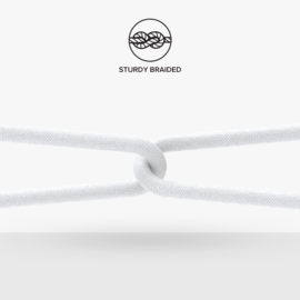 USB-C To USB-C 60W Double-Braided Fast Charge/Sync Cable (2M), White