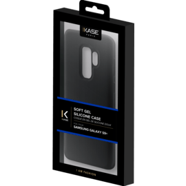 Coque en Gel de Silicone Doux pour Samsung Galaxy S9+, Noir satin