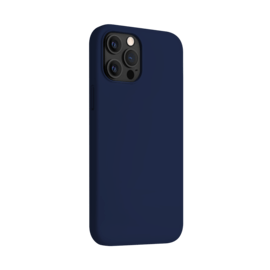 Coque antichoc en gel de silicone doux pour Apple iPhone 12/12 Pro, Bleu Oxford