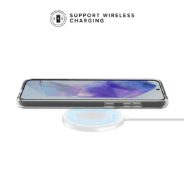 Coque hybride invisible fabriqu&eacute;e &agrave; 83 % de plastique recycl&eacute; pour Samsung Galaxy A55 5G 2024, transparente