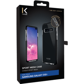 Coque Sport Mesh pour Samsung Galaxy S10+, Noir de jais