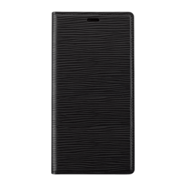 Diarycase 2.0 Coque clapet en cuir v&eacute;ritable avec support aimant&eacute; pour Apple iPhone 14 Pro Max, Noir Minuit