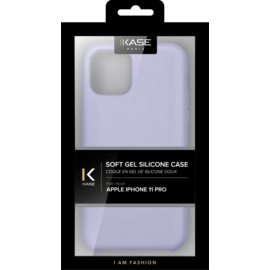 Coque en Gel de Silicone Doux pour Apple iPhone 11 Pro, Violet Lilas