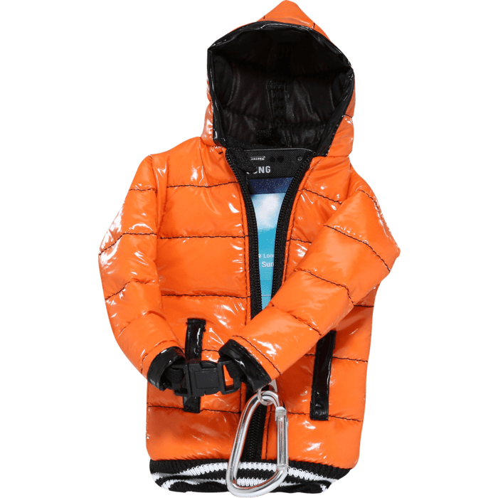 Etui doudoune avec tour de cou pour Smartphones Universels (5 pouces), Orange