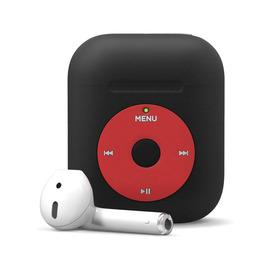 Airpods 2 RETRO Protective Silicon Case iPod BLACK