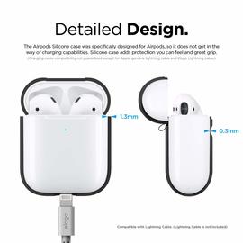 Airpod Protection en  Silicone /  Noir