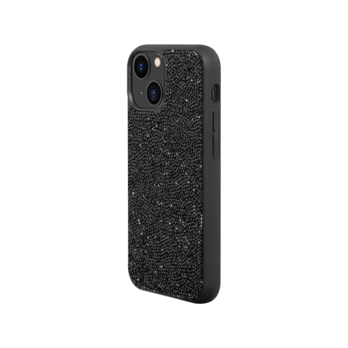 Coque Bling Strass pour Apple iPhone 13 mini, Noir Minuit