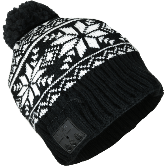 Casque Bluetooth Bonnet fairisle &agrave; pompon