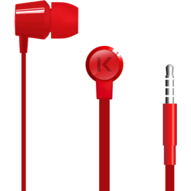 Case K In-ear Headphones, Fiery Red