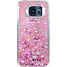 Case Bling Bling Glitter Case for Samsung Galaxy S7 Edge, Pink Lady