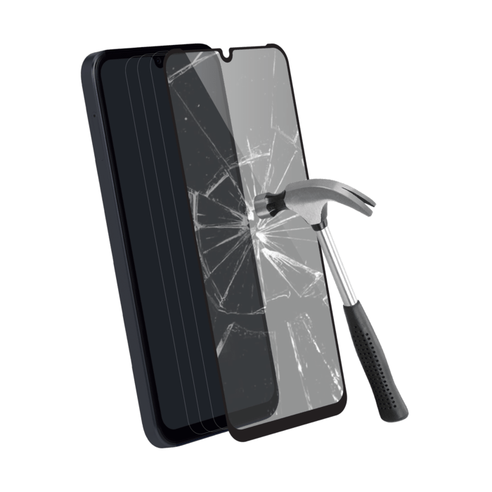 Protection d'&eacute;cran en verre tremp&eacute; (60% verre tremp&eacute; recycl&eacute;) pour Samsung Galaxy A25 5G/ A24 4G/ 5G 2023, Noir