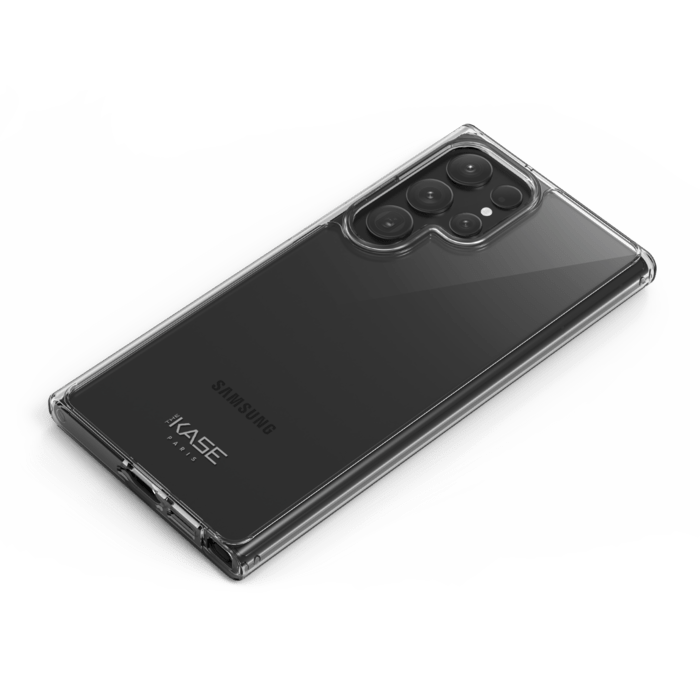 Coque hybride invisible pour Samsung Galaxy S23 Ultra 5G, Transparente
