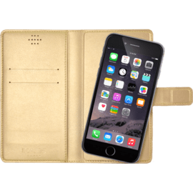 Coque clapet Universelle pour Smartphone (jusqu &agrave; 4.7 pouce), Dor&eacute;e