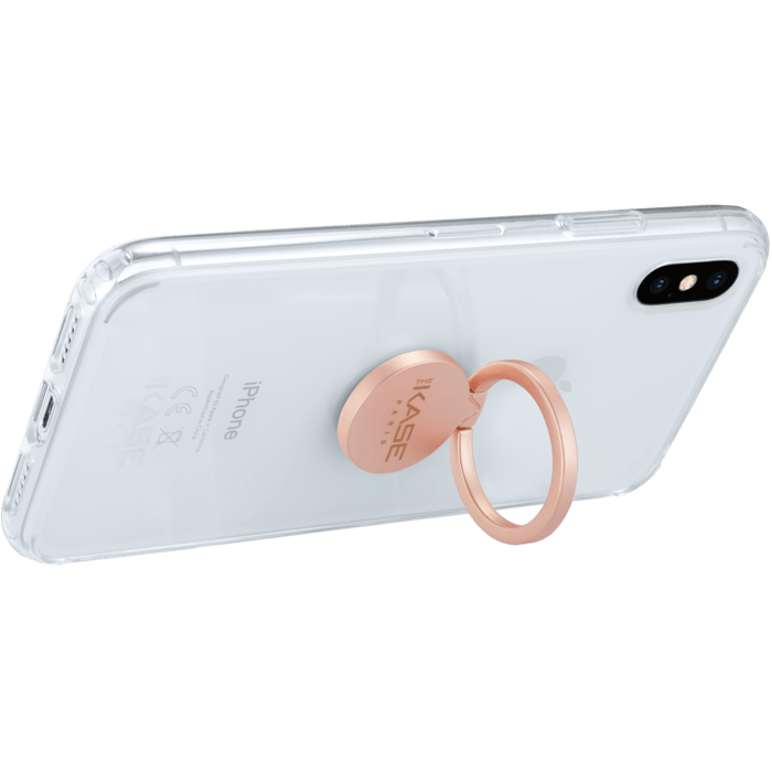 Flip magnétique anneau accroche & support smartphone, Or rose