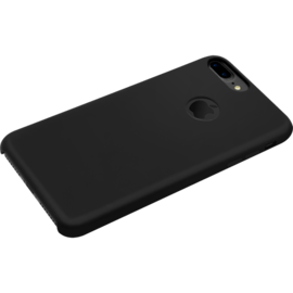 Coque en gel de silicone doux pour Apple iPhone 7 Plus, Noir satin