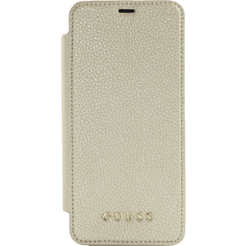 Case Guess Iridescent Flip case with transparent casing for Samsung Galaxy S8, Gold