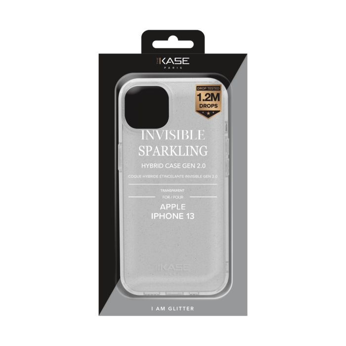Invisible Sparkling Hybrid Case GEN 2.0 for Apple iPhone 13, Transparent