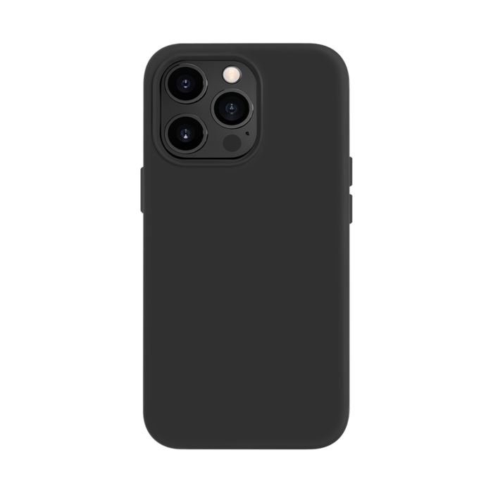 Coque en Gel de Silicone Doux pour Apple iPhone 13 Pro, Noir satin