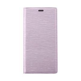 Diarycase 2.0 Coque clapet en cuir v&eacute;ritable avec support aimant&eacute; pour Apple iPhone 14, Mauve Lilas