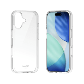 Coque hybride invisible fabriqu&eacute;e &agrave; 83 % de plastique recycl&eacute; pour Apple iPhone 17, transparente