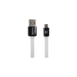 Micro cavo USB piatto (1m) per Android, bianco brillante
