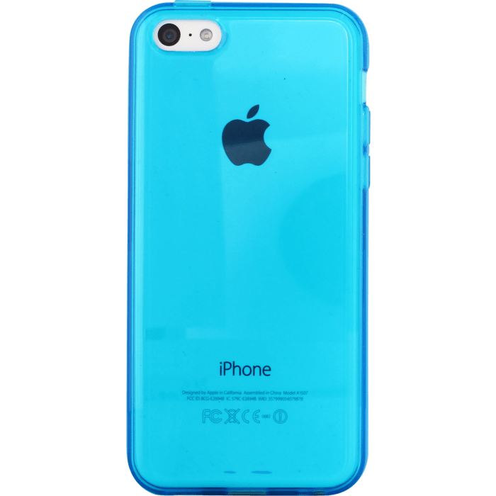 Coque silicone pour Apple iPhone 5c, Bleu