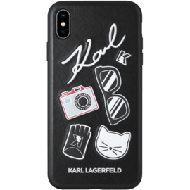 Case Karl Lagerfeld Pins case for Apple iPhone XS Max, Black