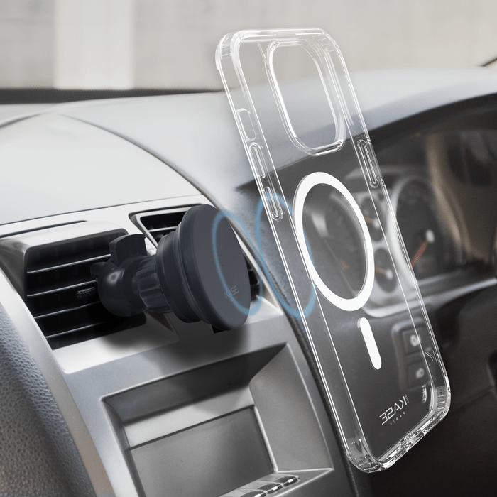Coque antibact&eacute;rienne antichoc magn&eacute;tique invisible pour Apple iPhone 14 Pro, Transparente