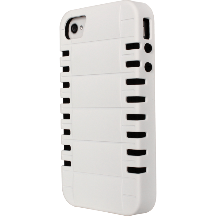 Coque pour Apple iPhone 4/4S, Anti-Shoc Rebonds Blanc