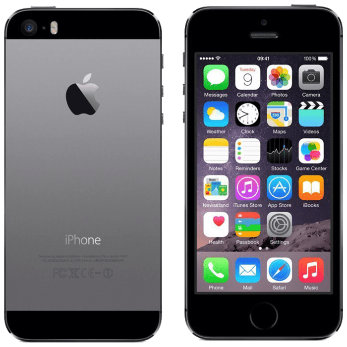 iPhone 5s reconditionné 64 Go, Gris sidéral, SANS TOUCH ID, débloqué