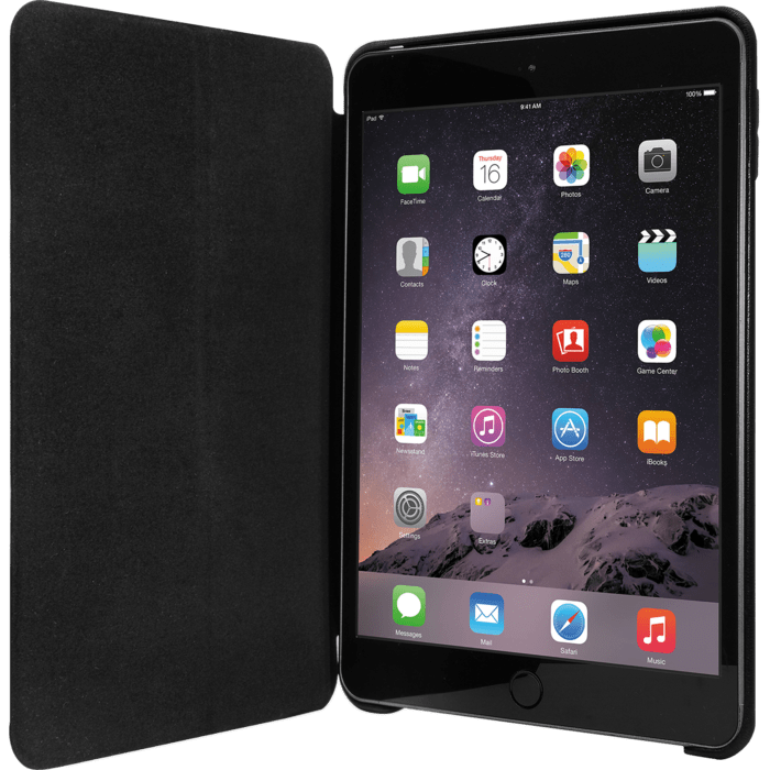 Coque clapet classique pour Apple iPad mini 4, Noir