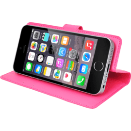 Coque clapet Universelle pour Smartphone (jusqu &agrave; 3.5 pouce), Rose Fandango