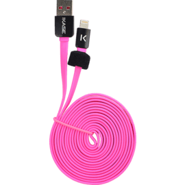 C&acirc;ble Lightning Plat vers USB (2m), Rose Bonbon