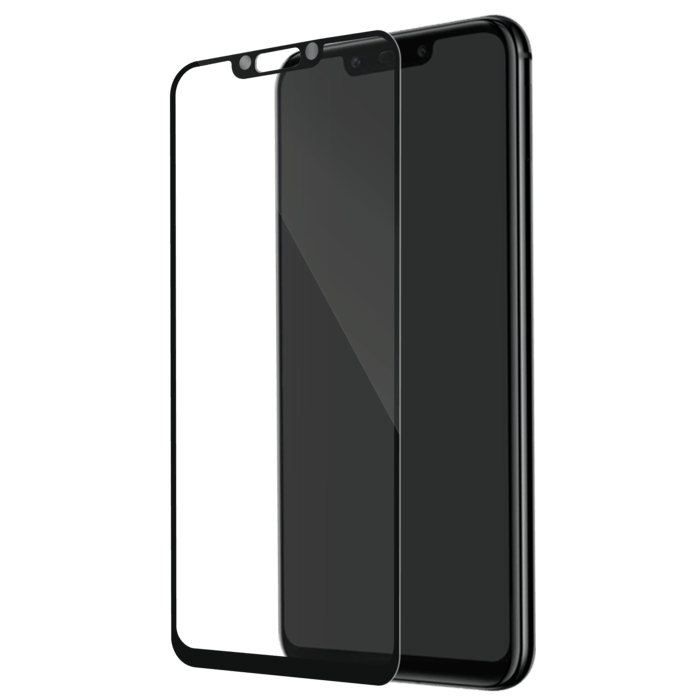 Protection d'écran en verre trempé (100% de surface couverte) pour Huawei Mate 20 Lite, Noir