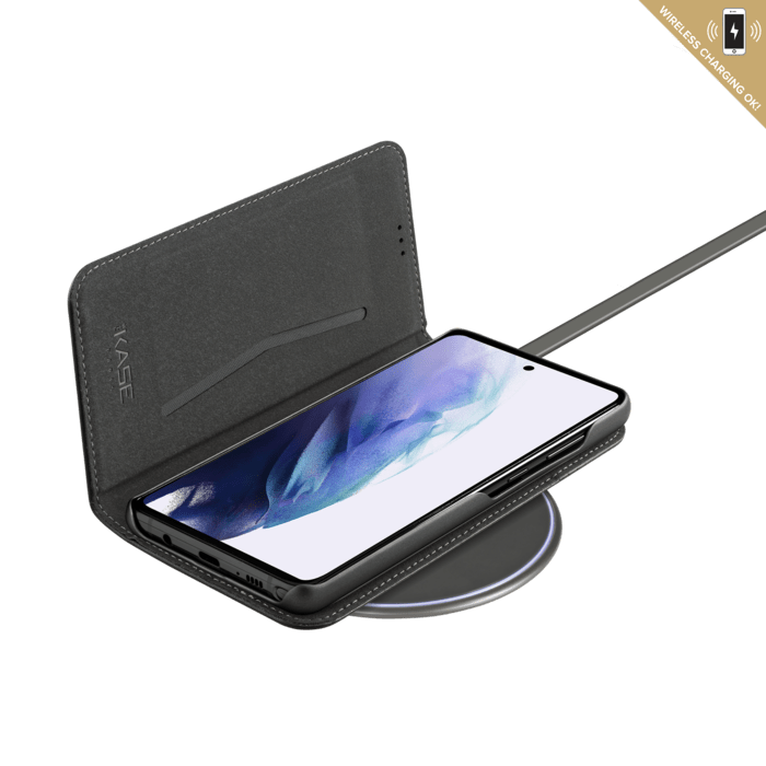 Etui et Coque slim magn&eacute;tique 2-en-1 GEN 2.0 pour Samsung Galaxy S21 5G, Noir