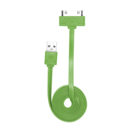 Cable plat 30 broches vers USB (1m) pour Apple, Vert