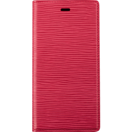 Diarycase 2.0 Coque clapet en cuir v&eacute;ritable avec support aimant&eacute; pour Apple iPhone XS Max, Rouge Bordeaux