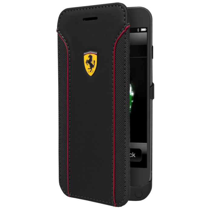 Ferrari Fiorano Coque batterie 3000mAh pour Apple iPhone 6/6s, Noir