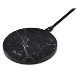 Case Marble Motif Qi Fast Charge Wireless Charging Pad 7.5W/ 10W, Midnight Black