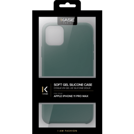 Coque en Gel de Silicone Doux pour Apple iPhone 11 Pro Max, Vert Mousse